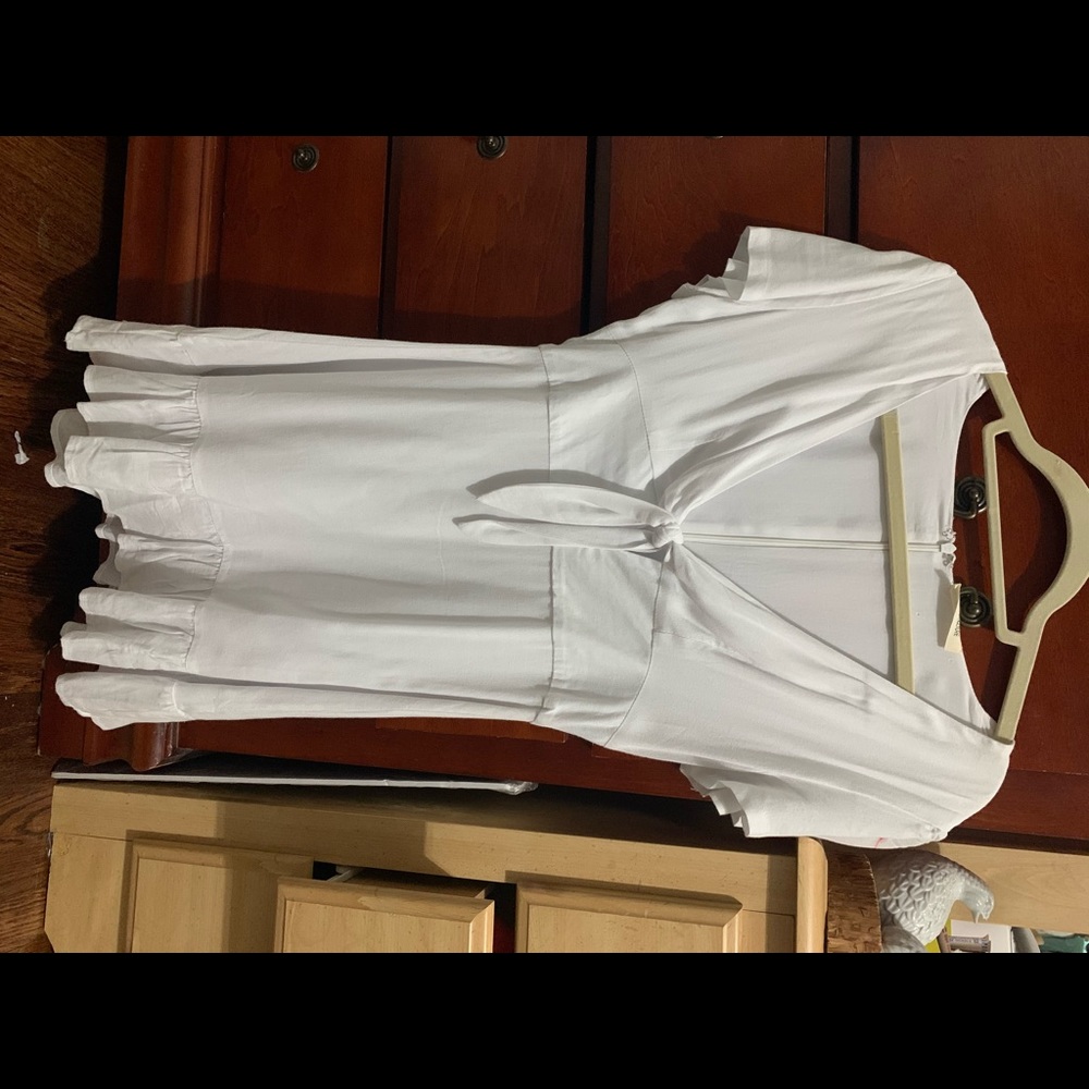 White Flowy dress